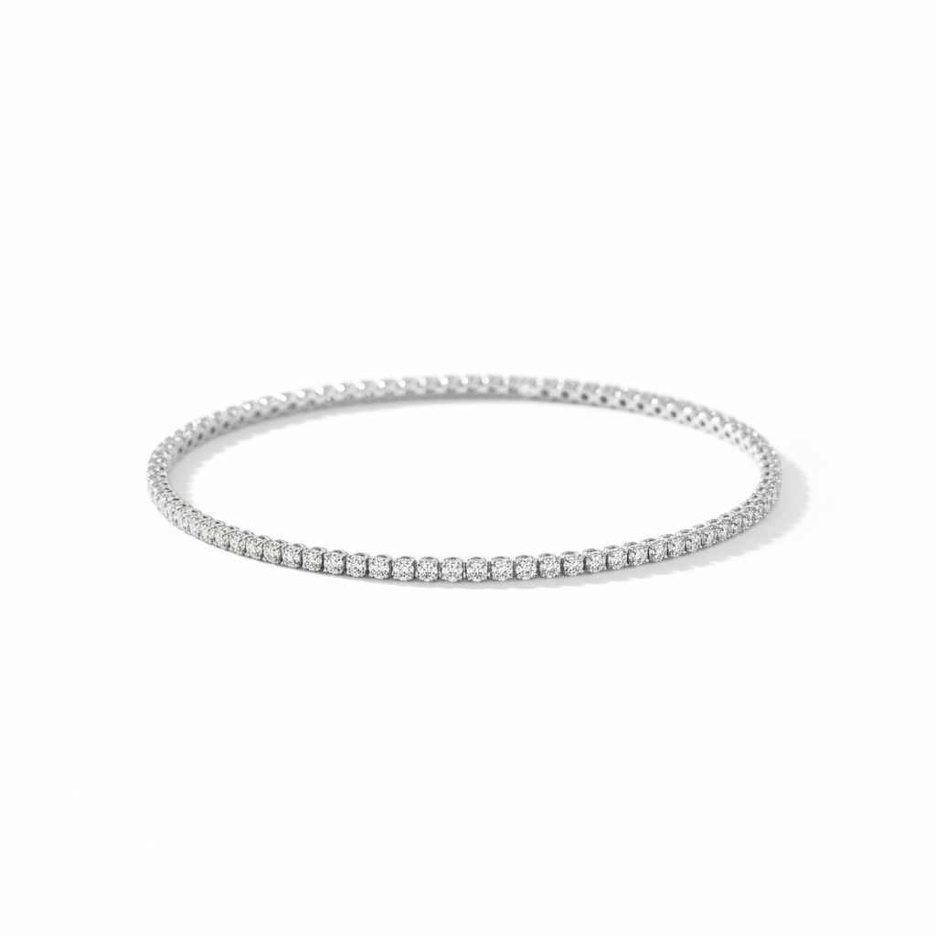 White Gold Tennis Bracelet 2.14ct