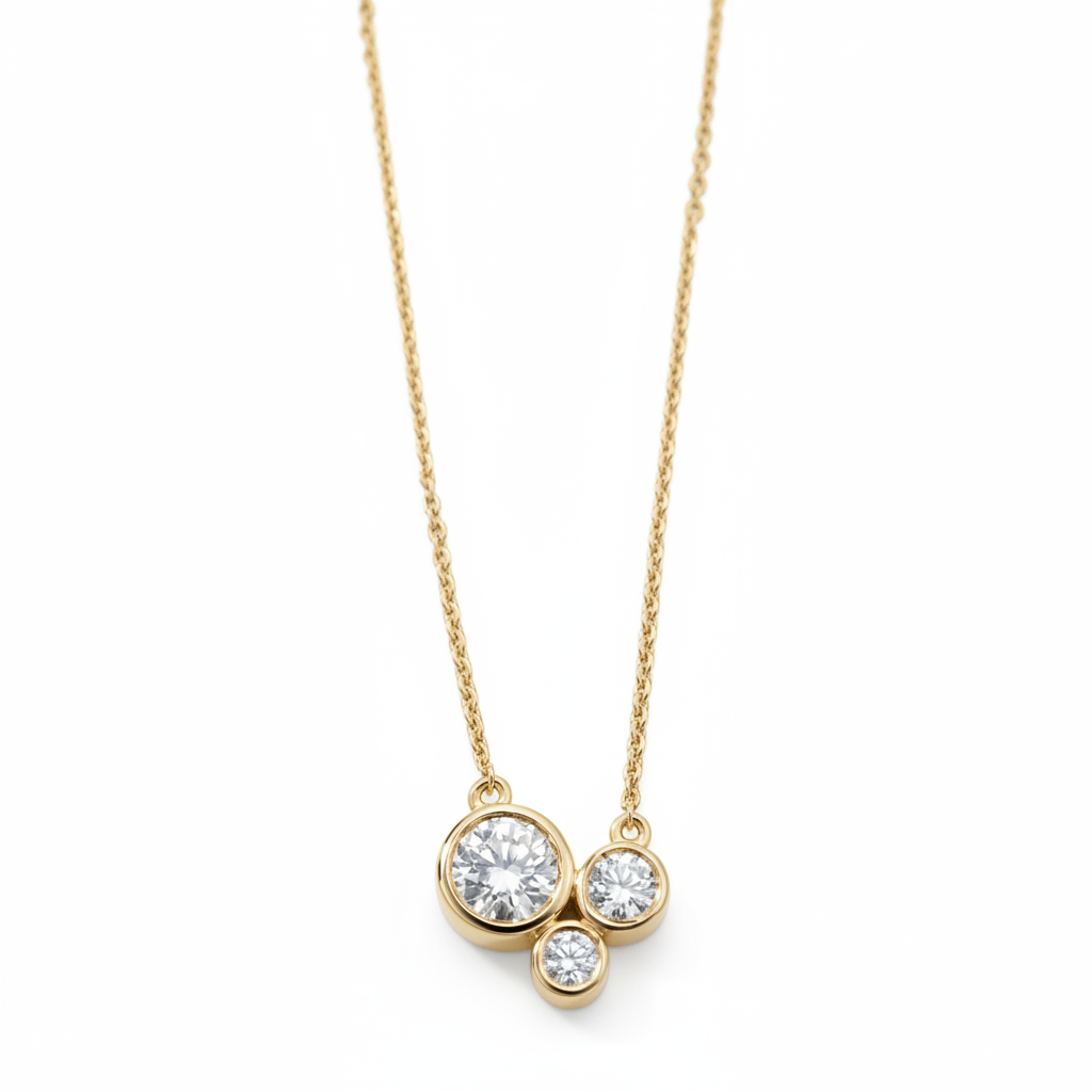 3 Diamonds Necklace