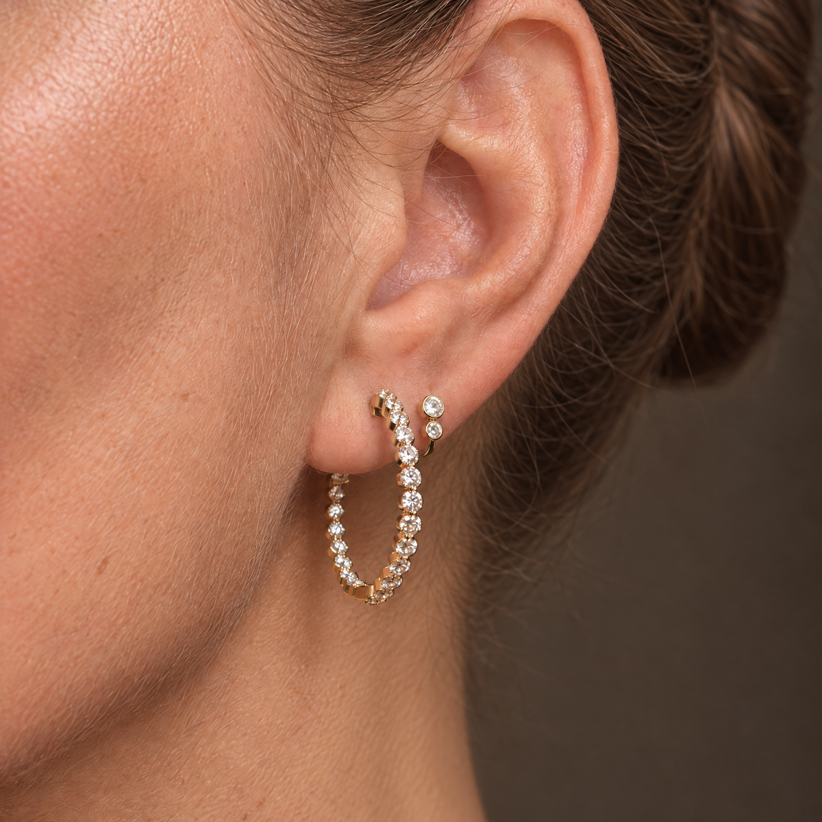 Almas Diamond Hoops