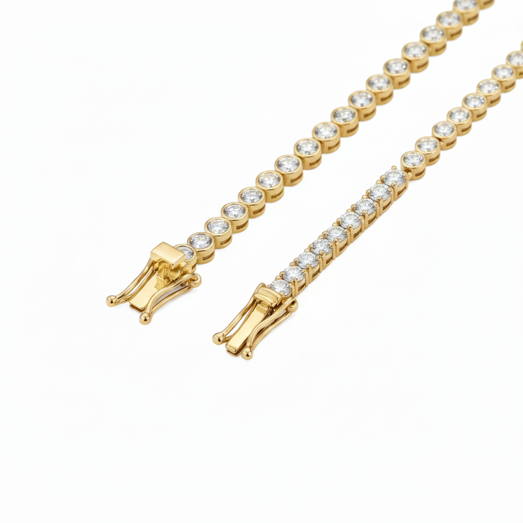 Tennis Bracelet Duo Pure White
