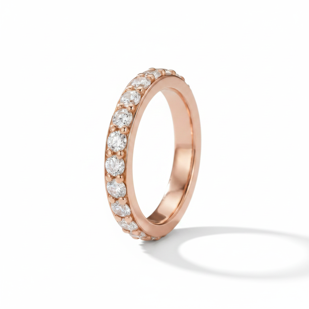 Vera Eternity Ring Rose Gold