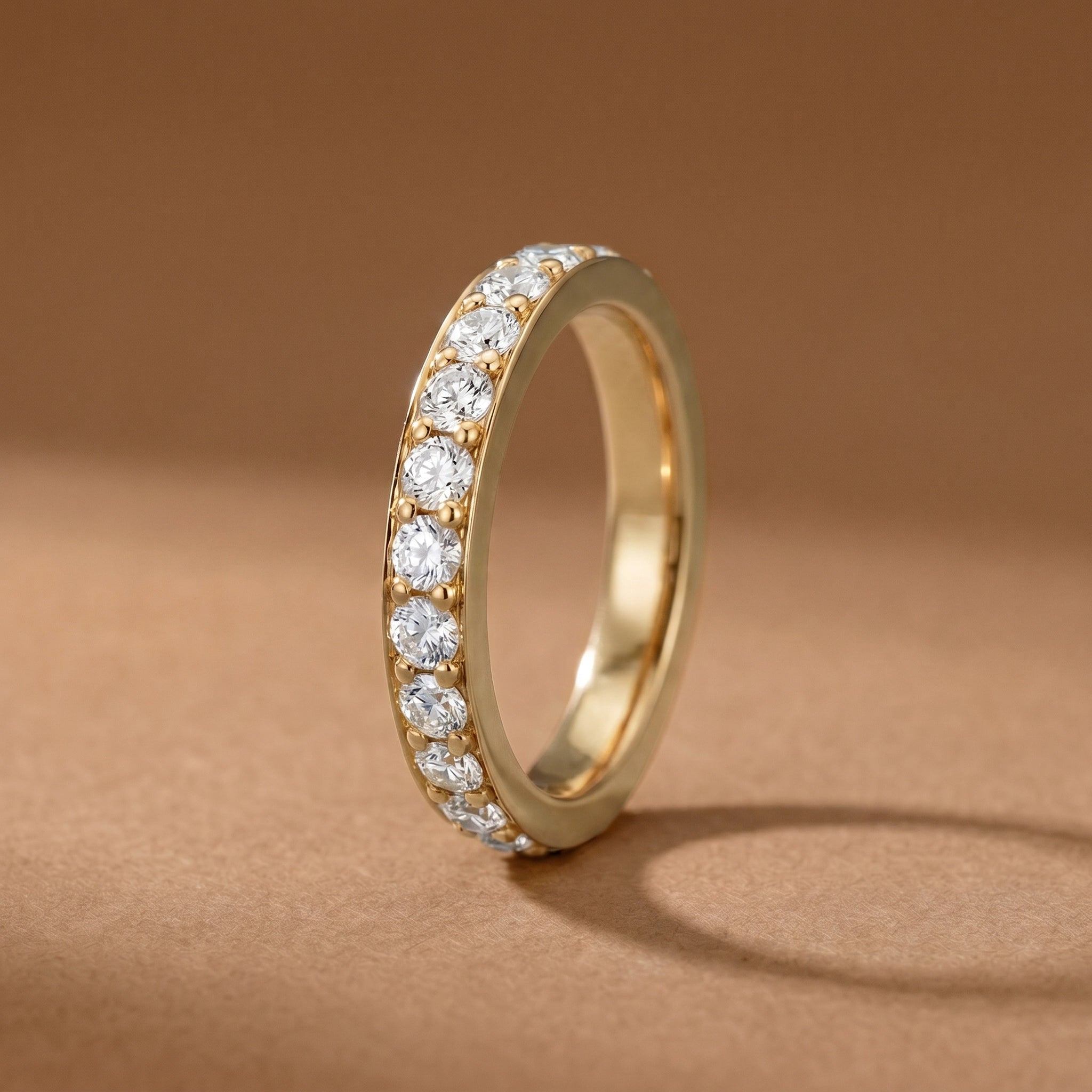Vera Eternity ring, yellow gold